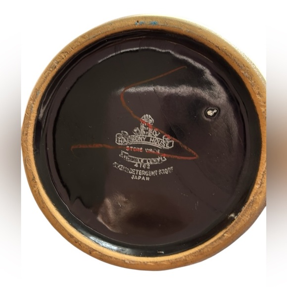 MCM VTG Harmony House Maple Leaf Coffee/ Tea Pot Server Stoneware Japan - Picture 2 of 7